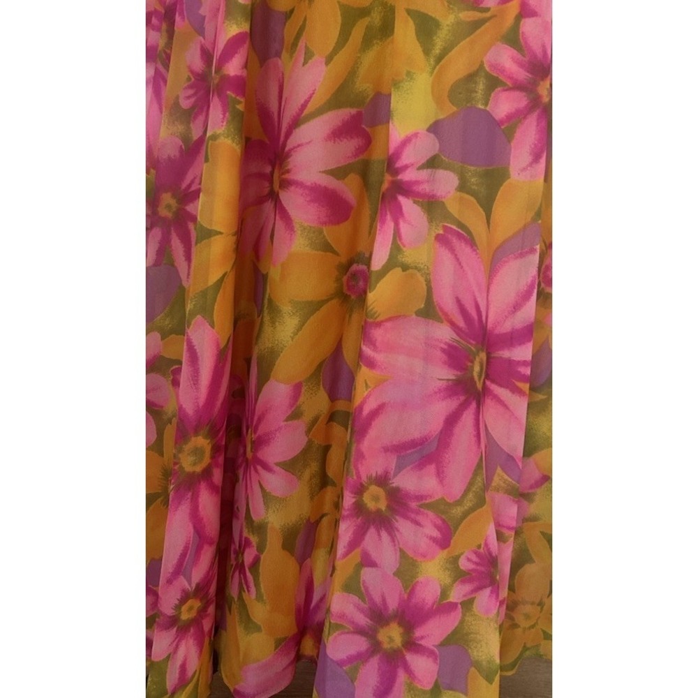 womens 1970s vintage floral maxi dress - Picture 4 of 8